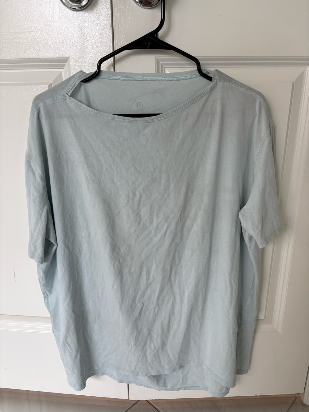 lululemon athletica Pale Blue Short Sleeve Women's Tee